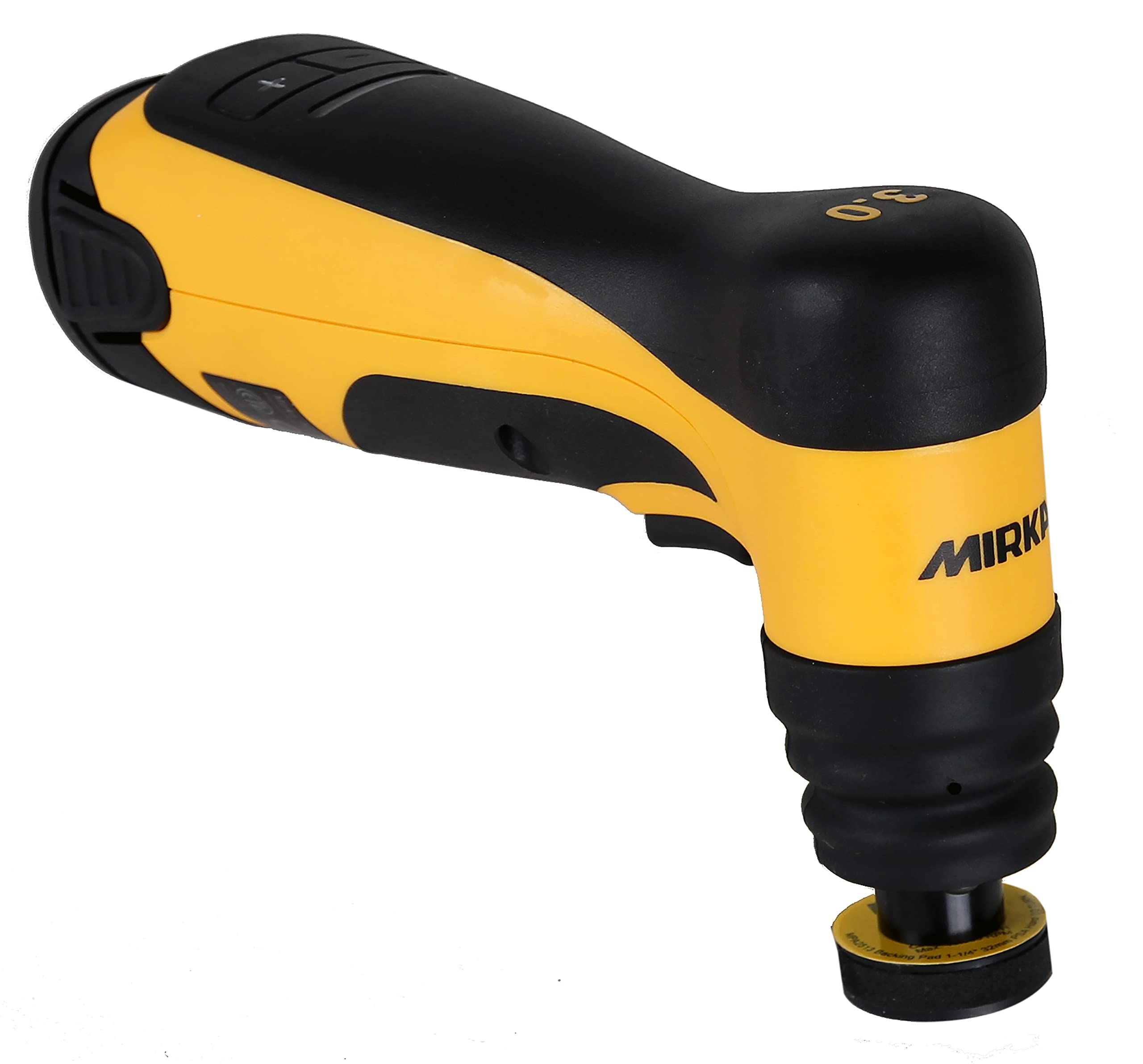Mirka AOS-B 130NV / Ponceuse excentrique sans fil à feuilles abrasives pour papier abrasif Ø 32mm Feuilles abrasives/max. 12 V/Batterie 2.5Ah incluse/course 3.0mm / 8991230312