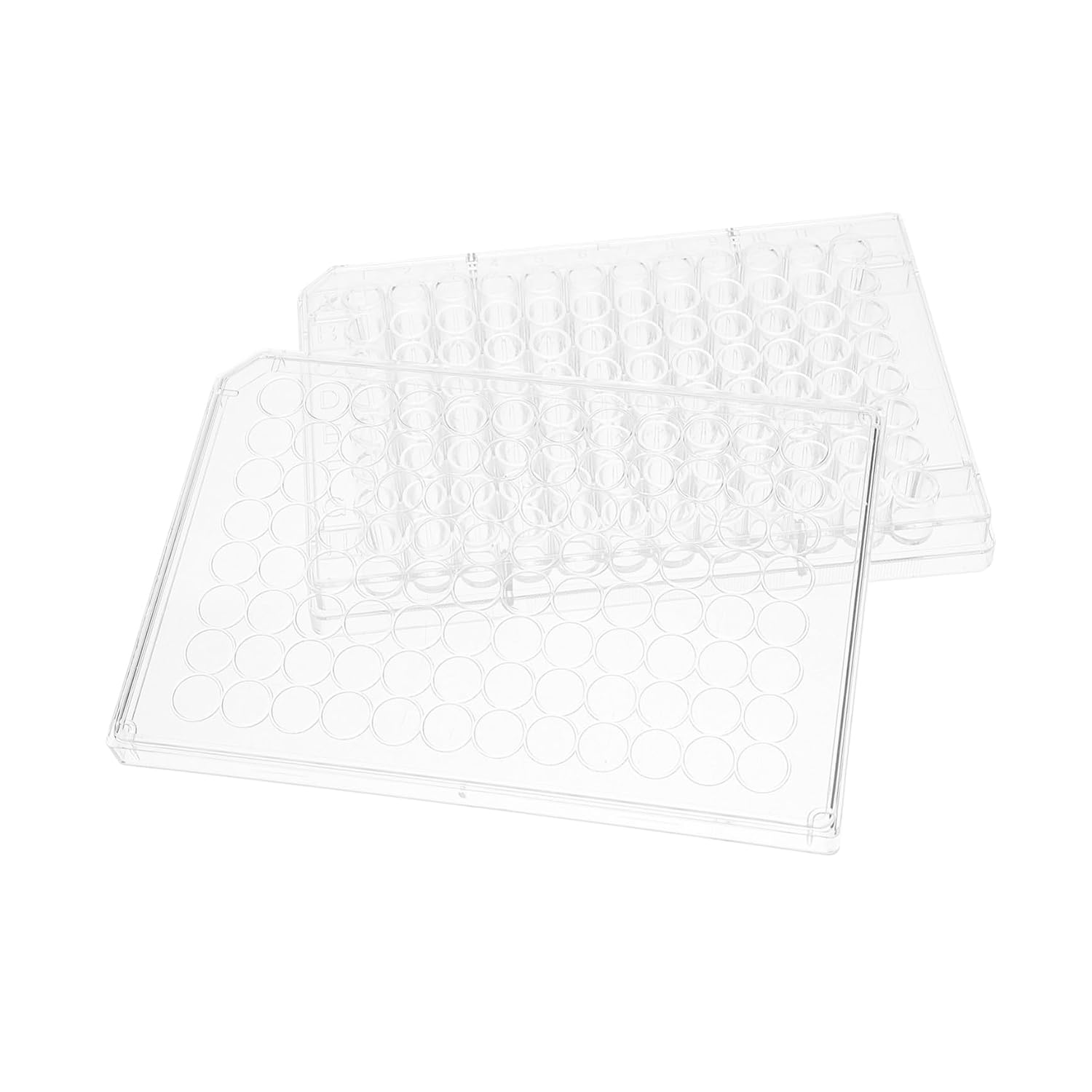 Garneck Disposable Cell Culture Plate with Lid 2-Piece Set Plastic Tissue Cultivation Plate for Lab Use for Cell Growth Laboratory