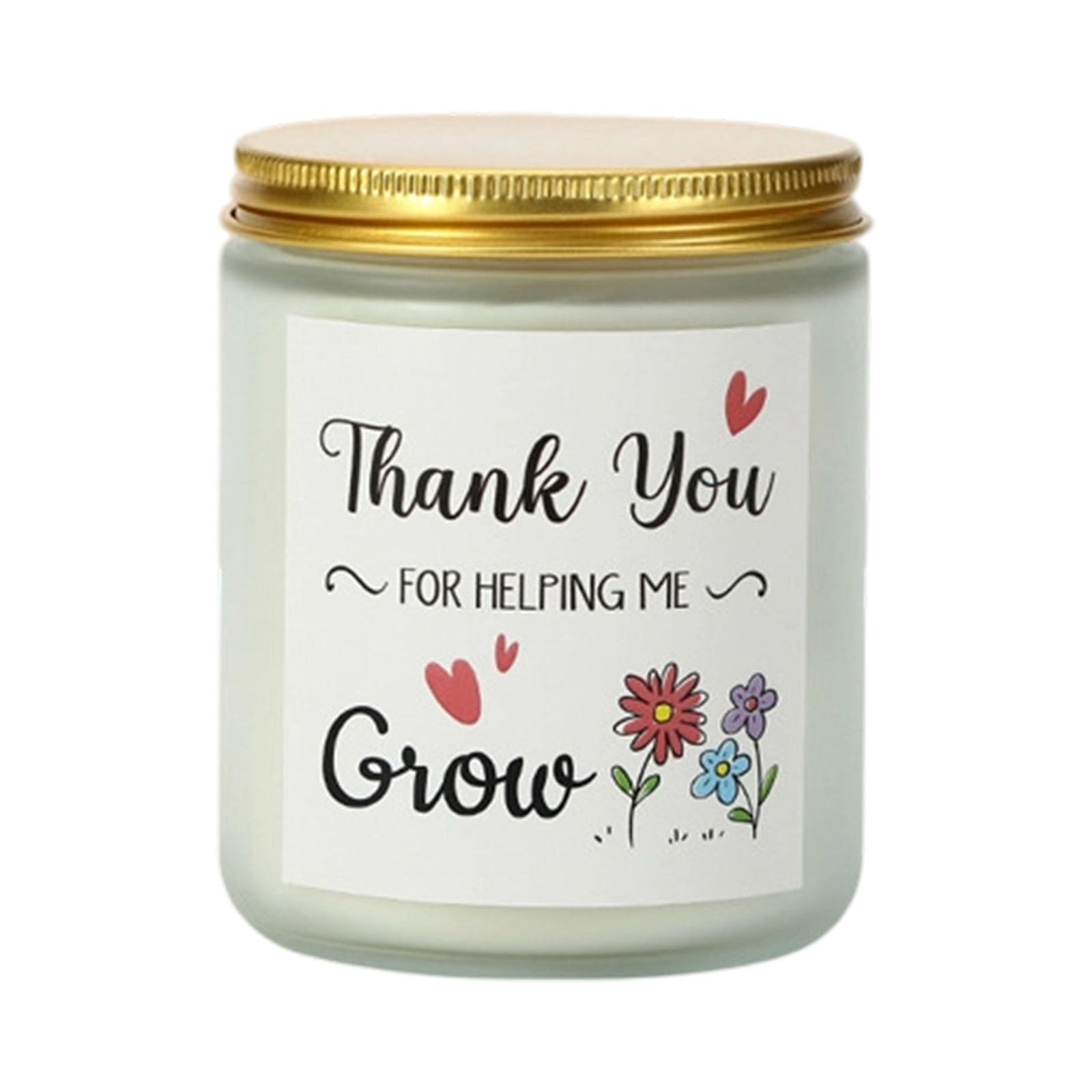 Qusinfc Fragrant Scented in Jar Plant Formulas Golden Lid Long Hour Burn Time Stress Relief Aromatherapies Gift Aromatherapies