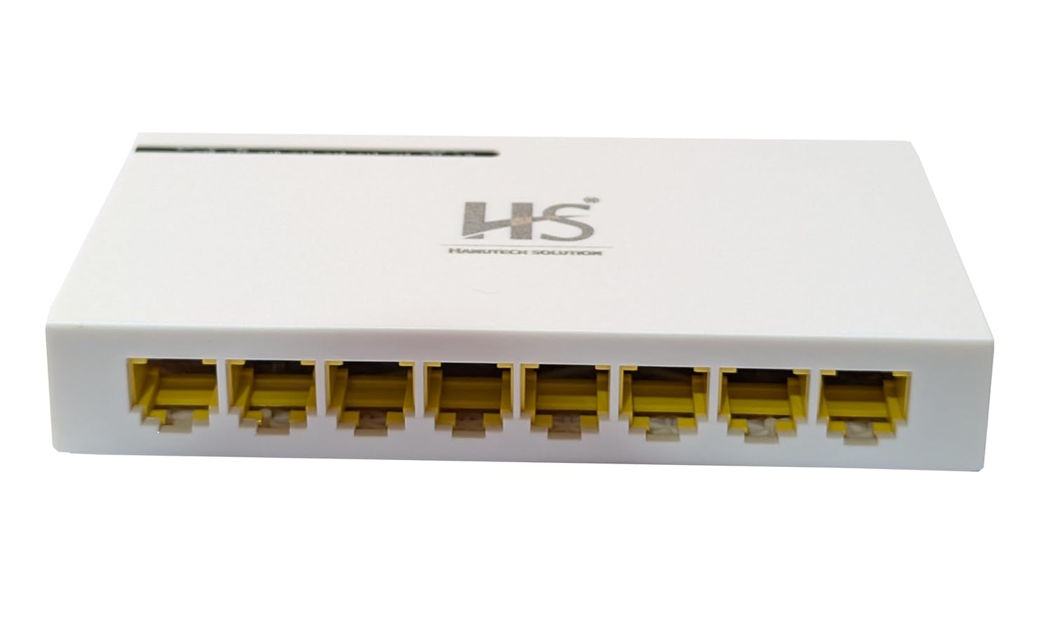 Hanutech HS-SW-2008-AG 8 Port Desktop/Wallmount RJ45 Gigabit Ethernet Switch/Hub, Network Splitter, Plug and Play