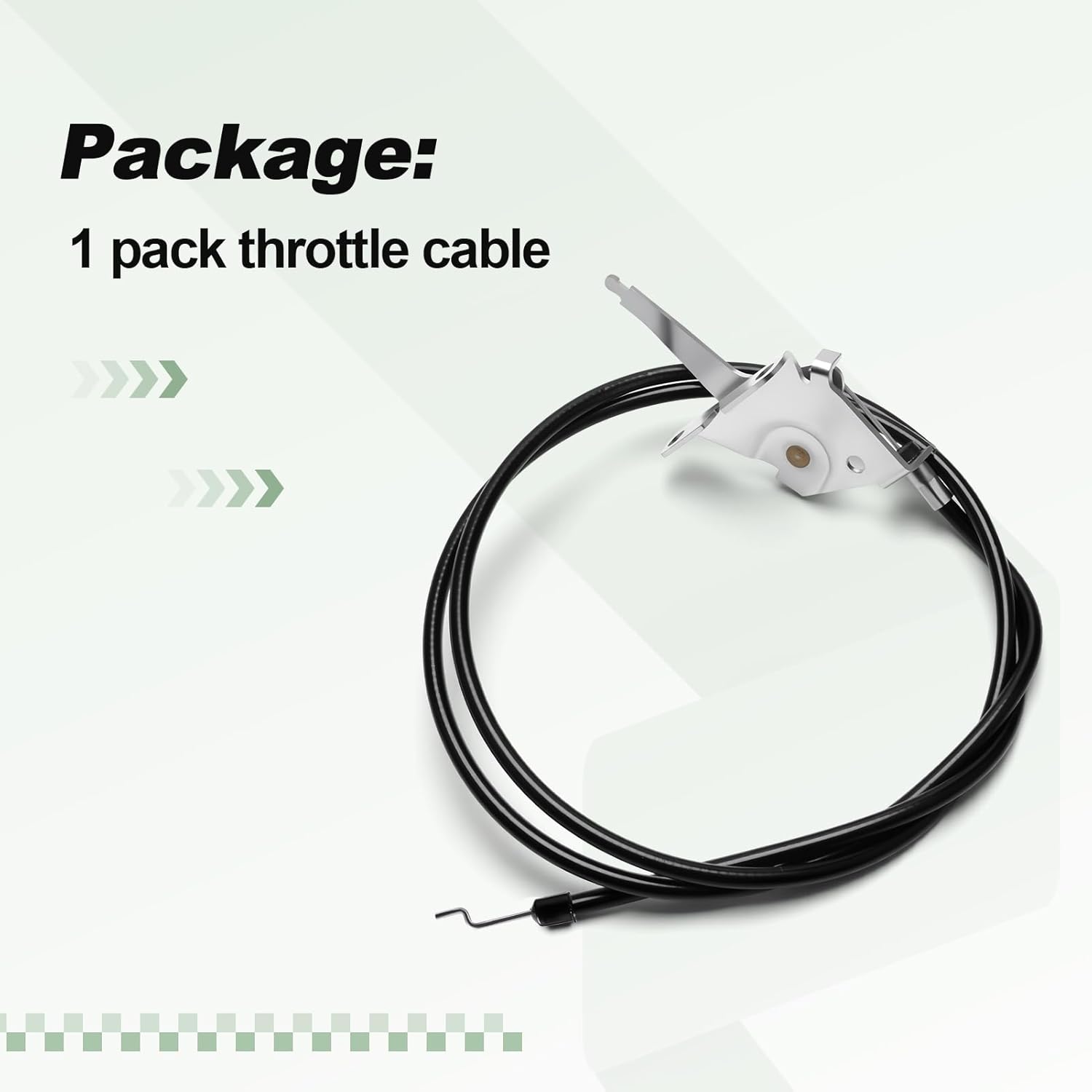 Throttle Cable Compatible with Husqvarna Z246 Z254 Z242F Z248F Z254F MZ54 MZ61 Zero Turn Mower Replace 597873201 539112438