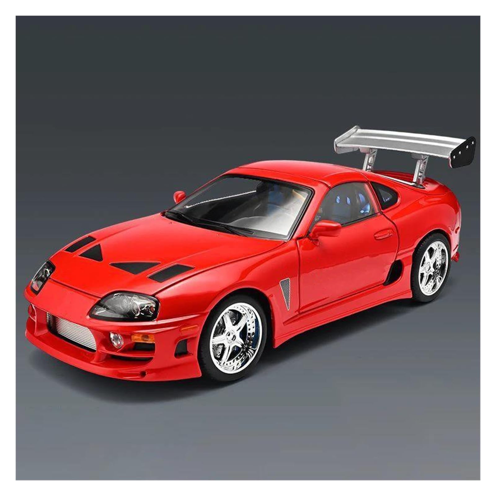 Audsni Red Die-Cast Diecast Car Model For Toyota For Supra A80 Diecast Model Car