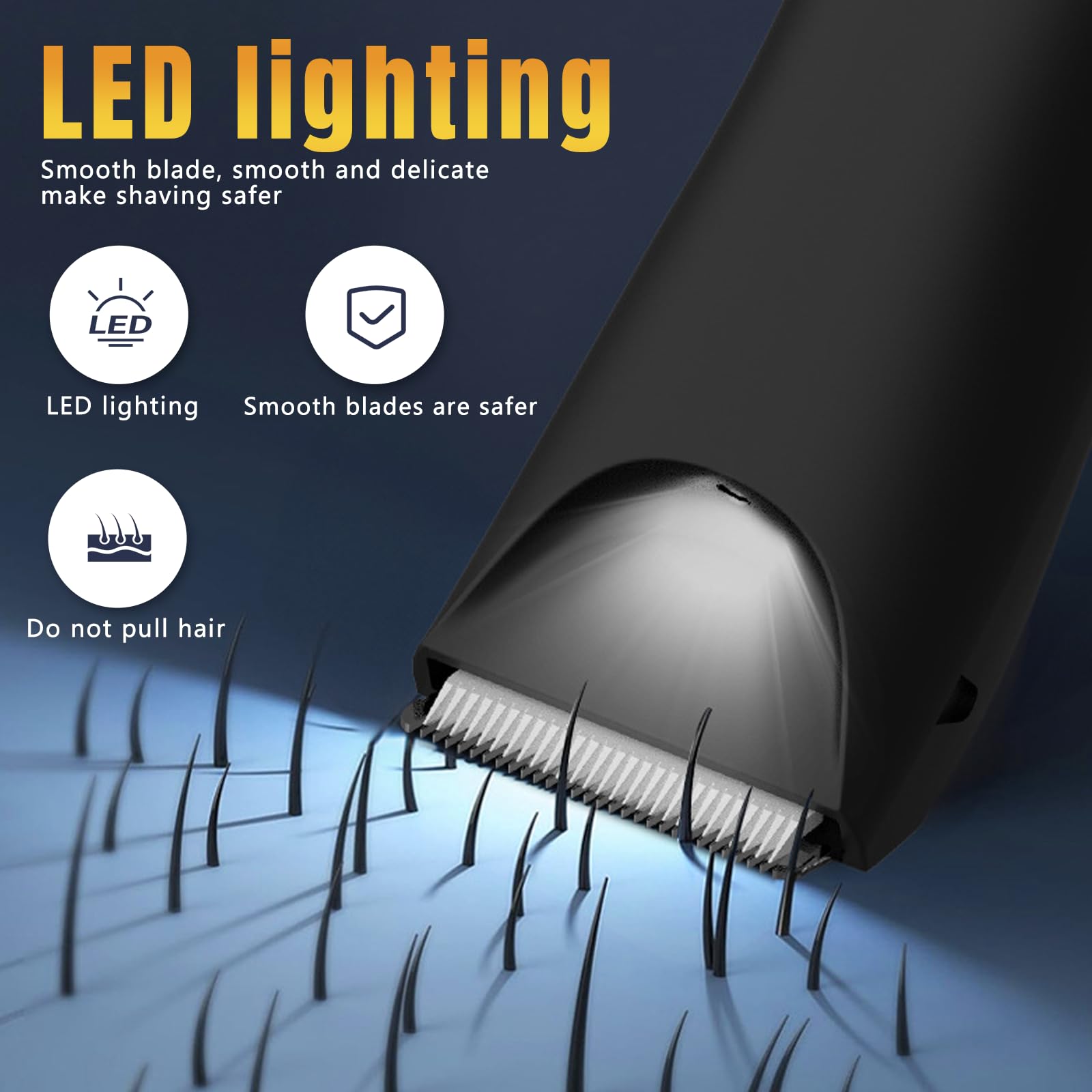 2-in-1 Men's Head and Body Shaver Grooming Kit, IPX7