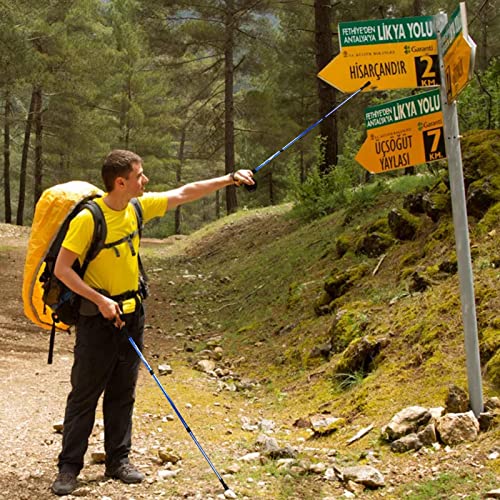 Bastões de caminhada, Bastões Trekking Leves Dobráveis ​​para Equipamento de Mochila, Bengalas para