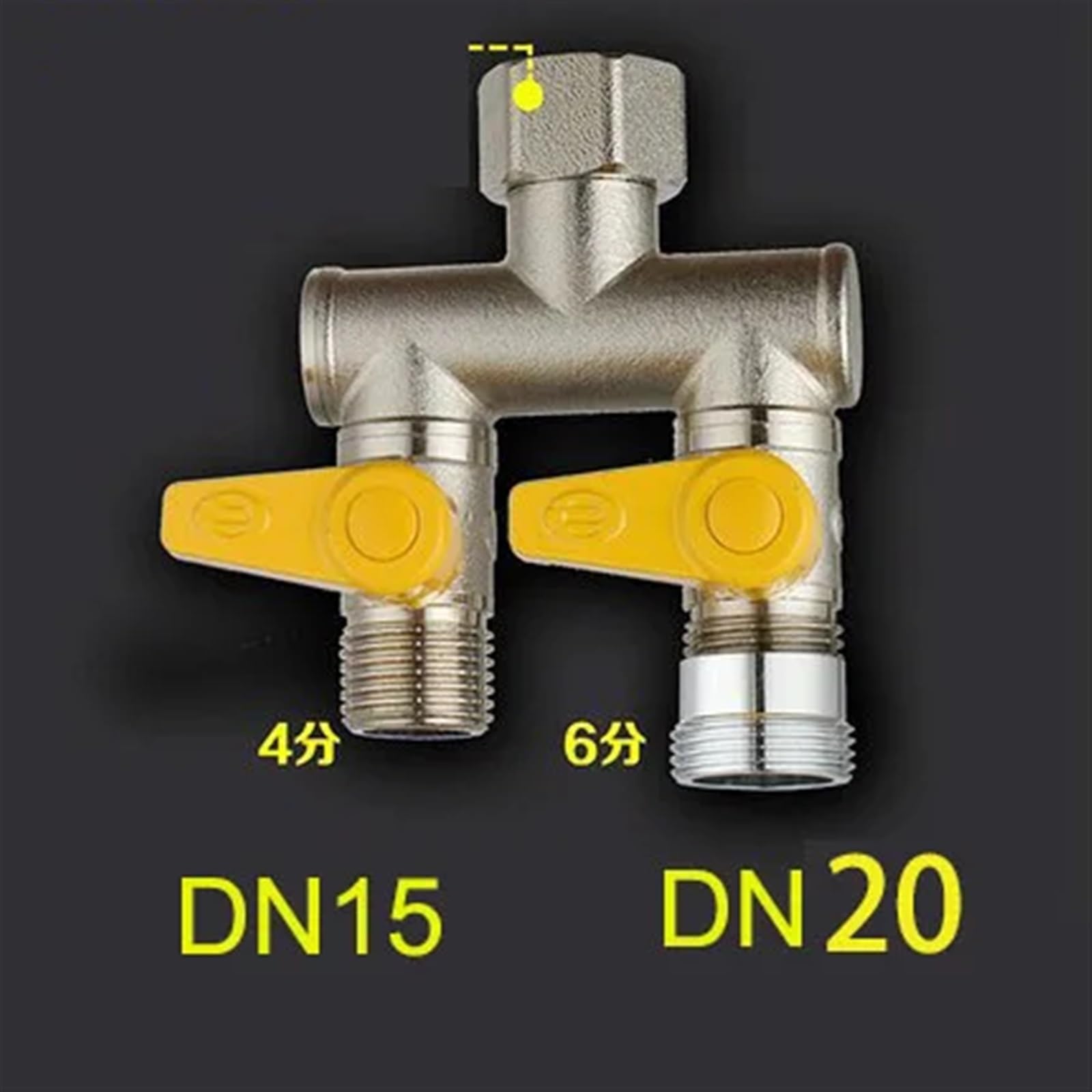 Grifo de Lavadora, una Entrada, Dos Salidas, Divisor, Dos vías, Tres vías, válvula de Cuatro vías, Adaptador DN15 DN20(3 UK)