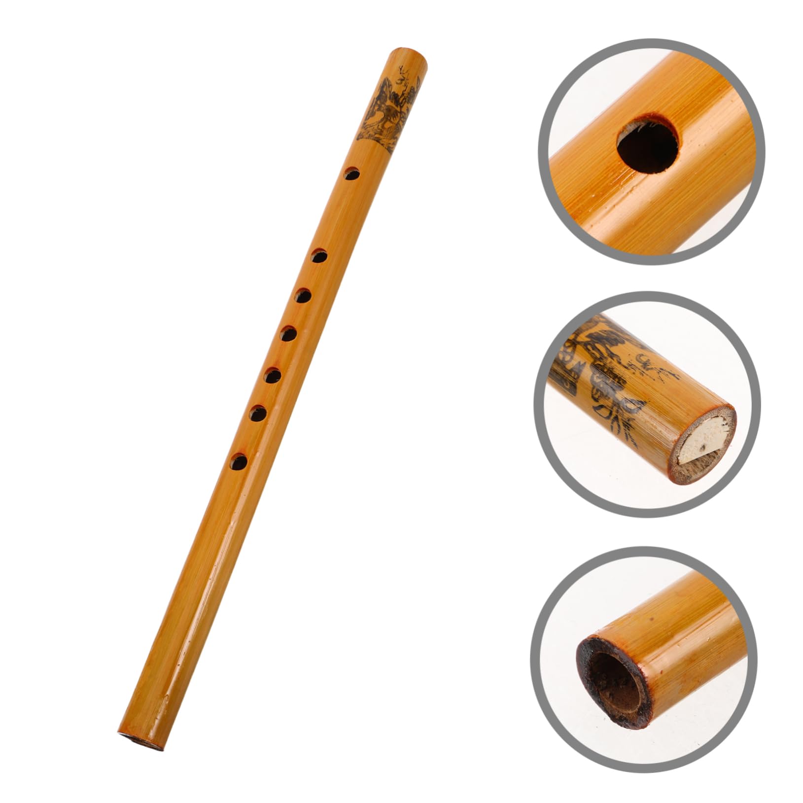 BESPORTBLE Verticale Portable pour Débutants et Adultes Instrument de Musique Naturel pour Cours et Pratique