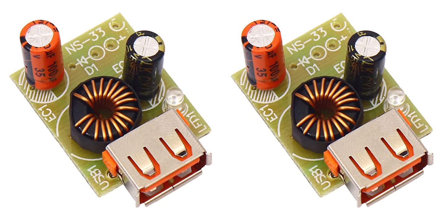 Electronicspices DC TO DC 12V Input to 5V 2A DC output With USB step down convertor circuit board (Pack of 2) (B09RSWFCWS) Amazon Price History, Amazon Price Tracker