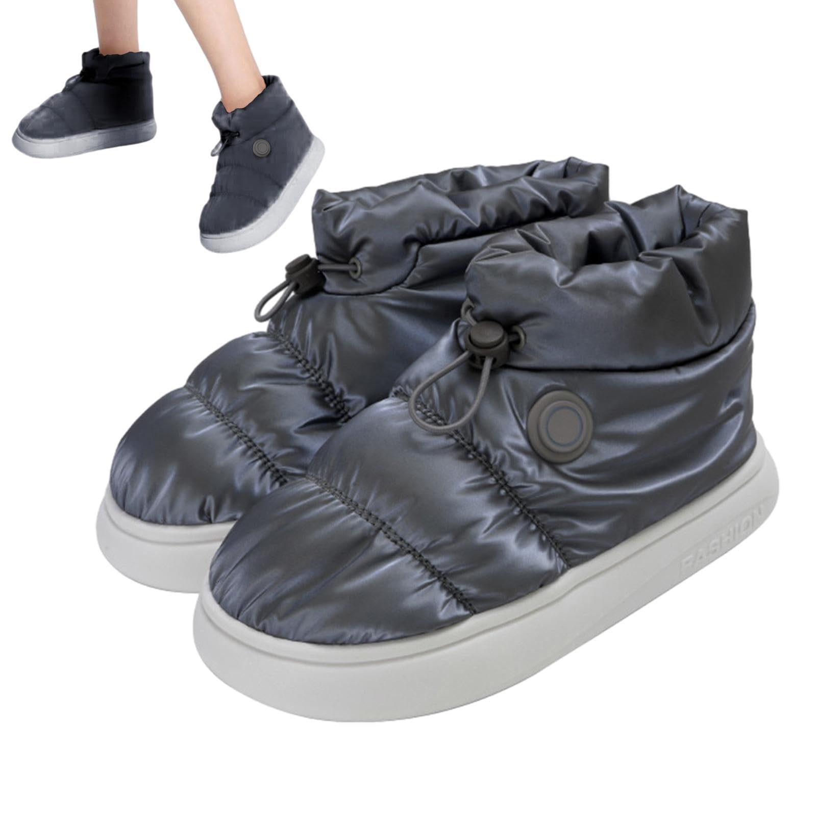 Scarpe scaldapiedi riscaldanti,Scarpe riscaldanti,Scarpe isolanti elettriche ricaricabili unisex - Scarpe riscaldate da uomo ricaricabili, scarpe scaldapiedi elettriche, scarpe termiche termiche per p