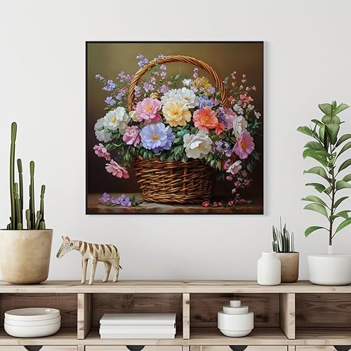 Miniatura 4 de Milila Kits de pintura de diamantes para adultos, kit de arte de diamante redondo para principiantes para decoración de pared del hogar, 11.8 x 11.8