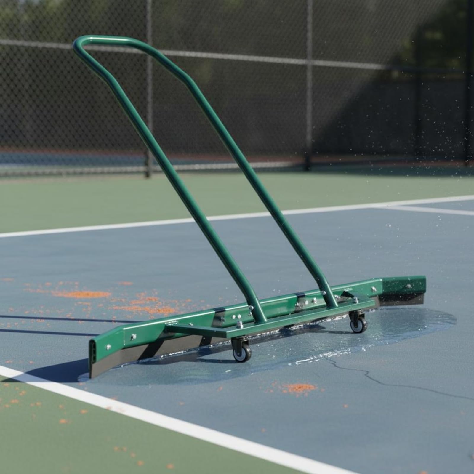 rockible Empujador de Agua de Aluminio Limpiador Superficie Deportiva Diseño Multifunción Limpieza Exterior para Cancha