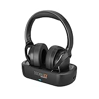 Technaxx Cuffie TV wireless con base di ricarica – Cuffie Bluetooth 5.4 Over