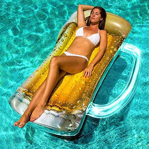 Poolcandy Inflatable Beer Mug Pool Raft #TOP4