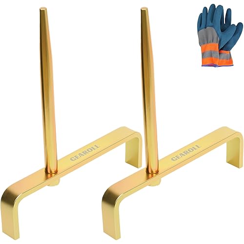 Set of 2 Cylinder Head Stand Holder Tool, Automobile Engine Cylinder Head Bracket with Tapered Mandrels, Cylinder Head Holder Set for Car Engine Maintenance