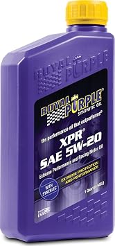 Royal Purple 12011 XPR 5W-20 Light Extreme Performance Synthetic Racing Motor Oil - 12 Quart
