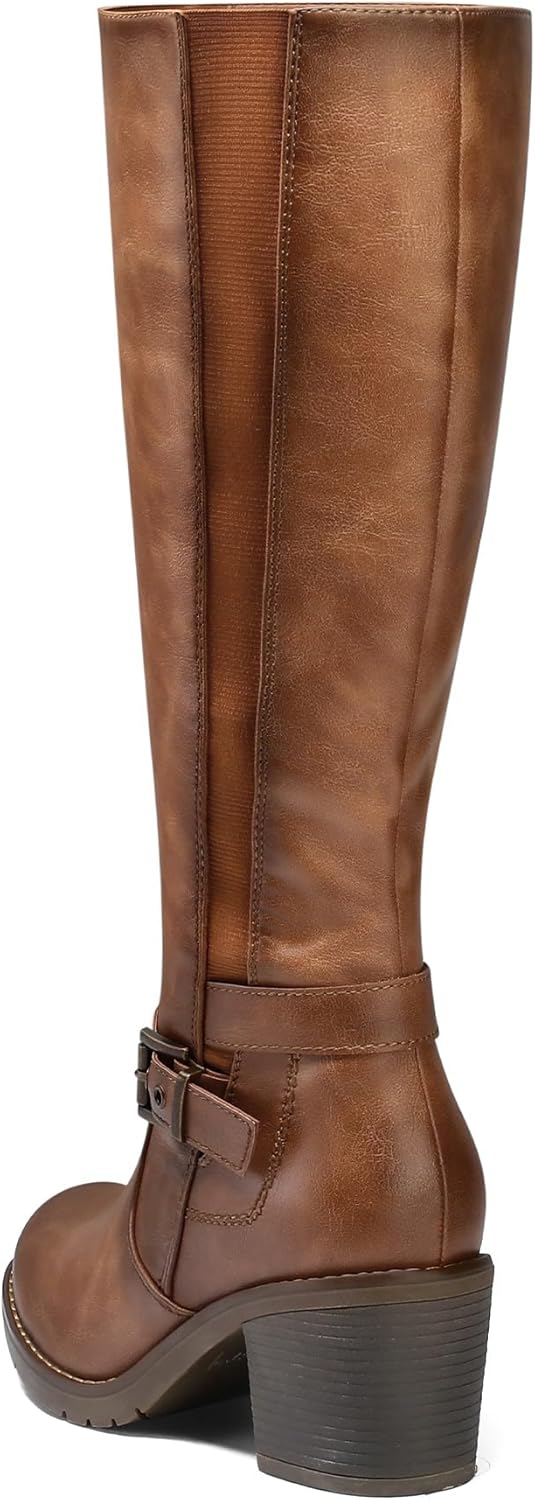mysoft Women's Knee High Block Heel Boots - Image 5