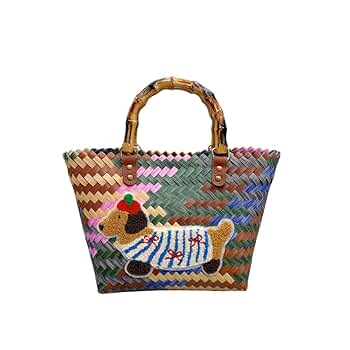 【00s】AlbaRosa Bamboo HandBag 平成Y2K アルバローザ ボア かごバッグ リボン 平成ギャル y2k ALBA ROSA