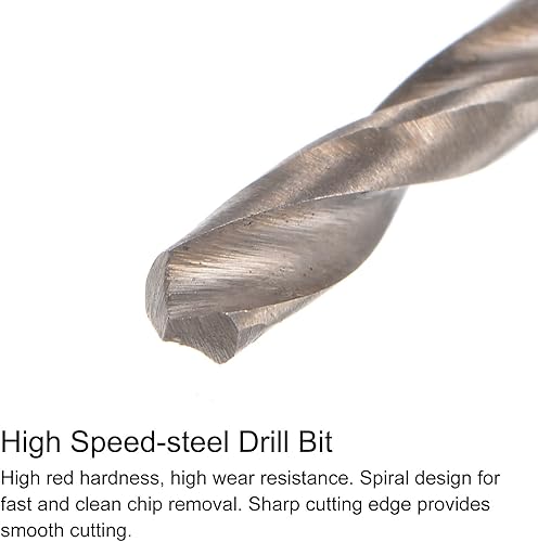 Miniatura 4 de HARFINGTON Juego de grifos y brocas, 5 # -40 UNC 2B recta flauta máquina de rosca de fresado de rosca, 0.098 in M35 cobalto de alta velocidad de