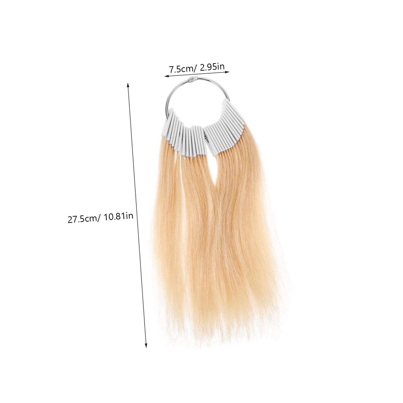 Gatuida Kit de Test de Coloration Cheveux et Fil Haute Température 30 Pièces avec Mèches Jaunes en Plastique pour Formation Coiffure Salon Professionnel