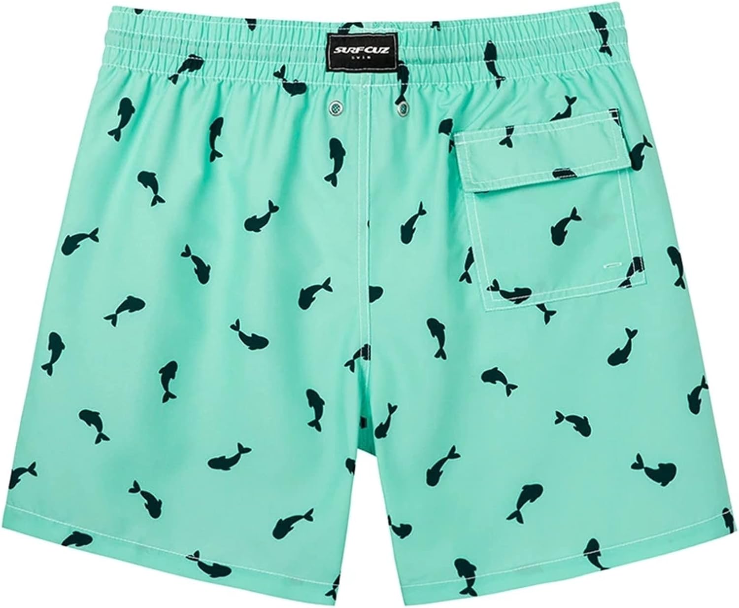 メンズスイムトランクス メンズビーチショーツサーフィンボードショートとメッシュライニングメンズ水着 メンズビーチパンツ (色 : 緑