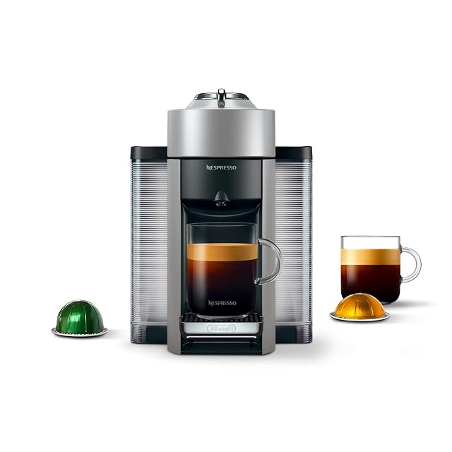Nespresso Vertuo Coffee and Espresso Machine by DeLonghi 1597 milliliters Silver