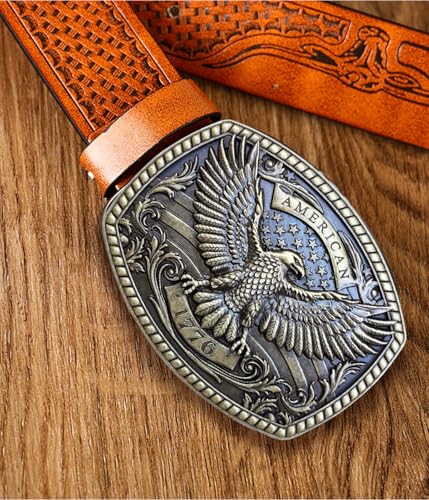 Image of Western Cowboy Belt Buckles Men - Western Belt Buckle Vintage Country Belt Buckle for Men Women Cowgirl Cowboy Gifts