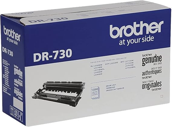 Brother Genuine DR730 Drum Unit, Up to 12,000 Page Yield (Not a Toner)