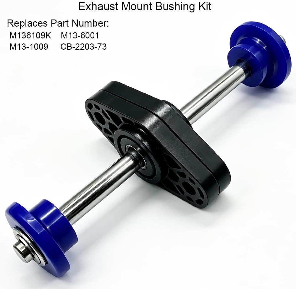 M136109K Exhaust Mount Bushing Kit Compatible with Peterbilt 348 379 388 389 & Kenworth T600 T680 T800 W900, Exhaust Hanger Replaces # M13-6001 M13-1009 CB-2203-73