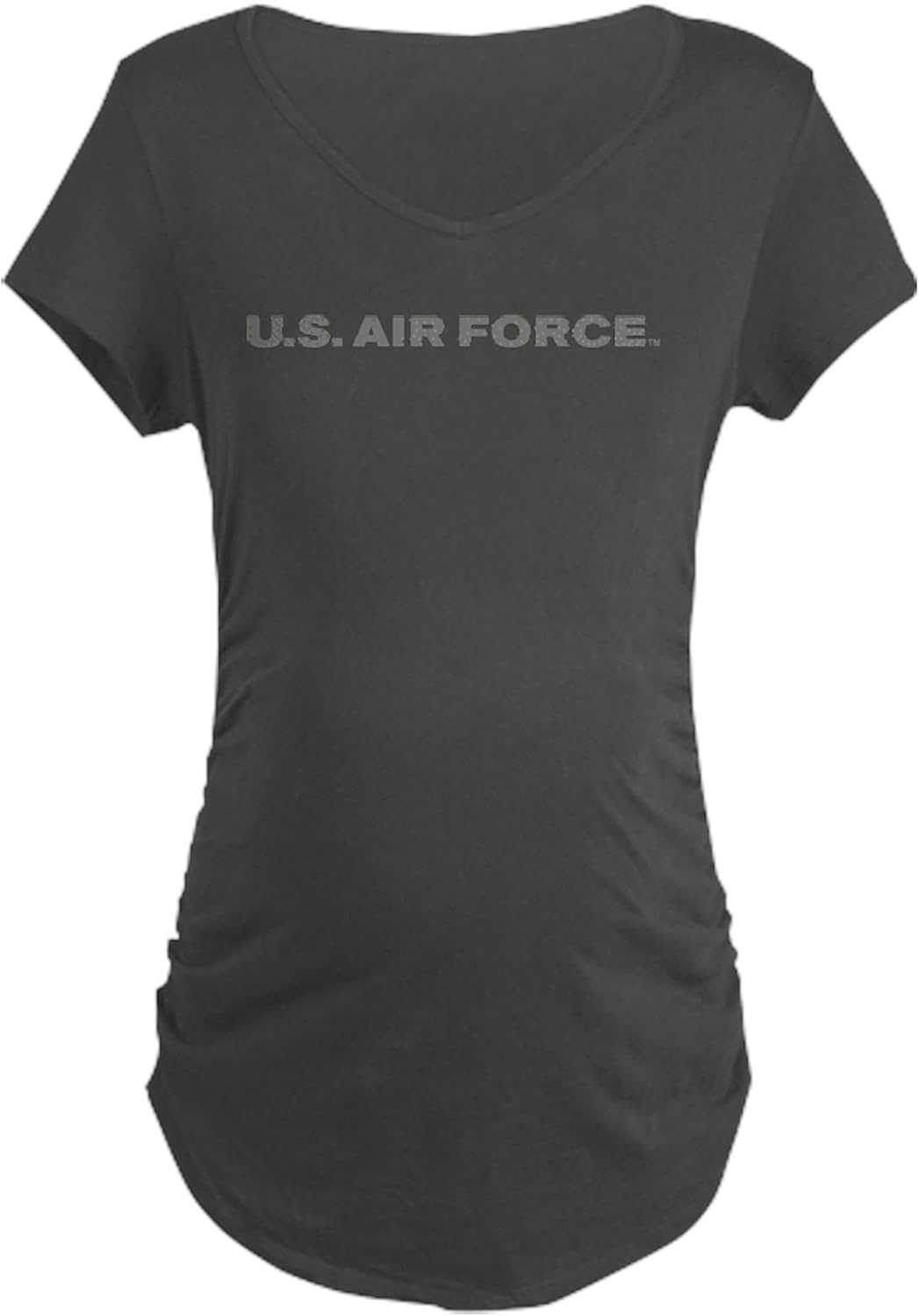 CafePress U.S. Air Force Maternity Dark T Shirt Women's Maternity Ruched Side T-Shirt