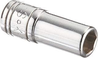 SK Professional Tools 41677 1/4 in. Drive 6-Point Metric Semi Deep Chrome Socket â€“ 7mm old Forged Steel Socket with SuperKrome Finish, Made in USA