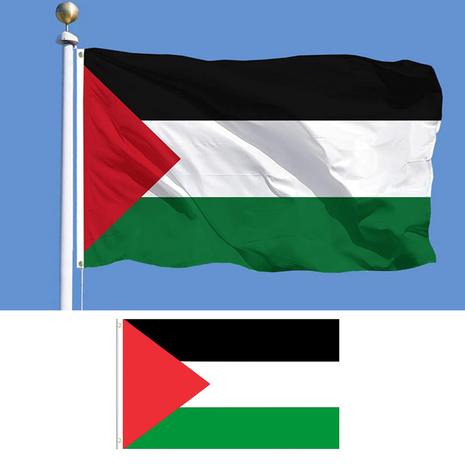Drapeau Palestine 90x150cm – Palestinien - Résistant Aux