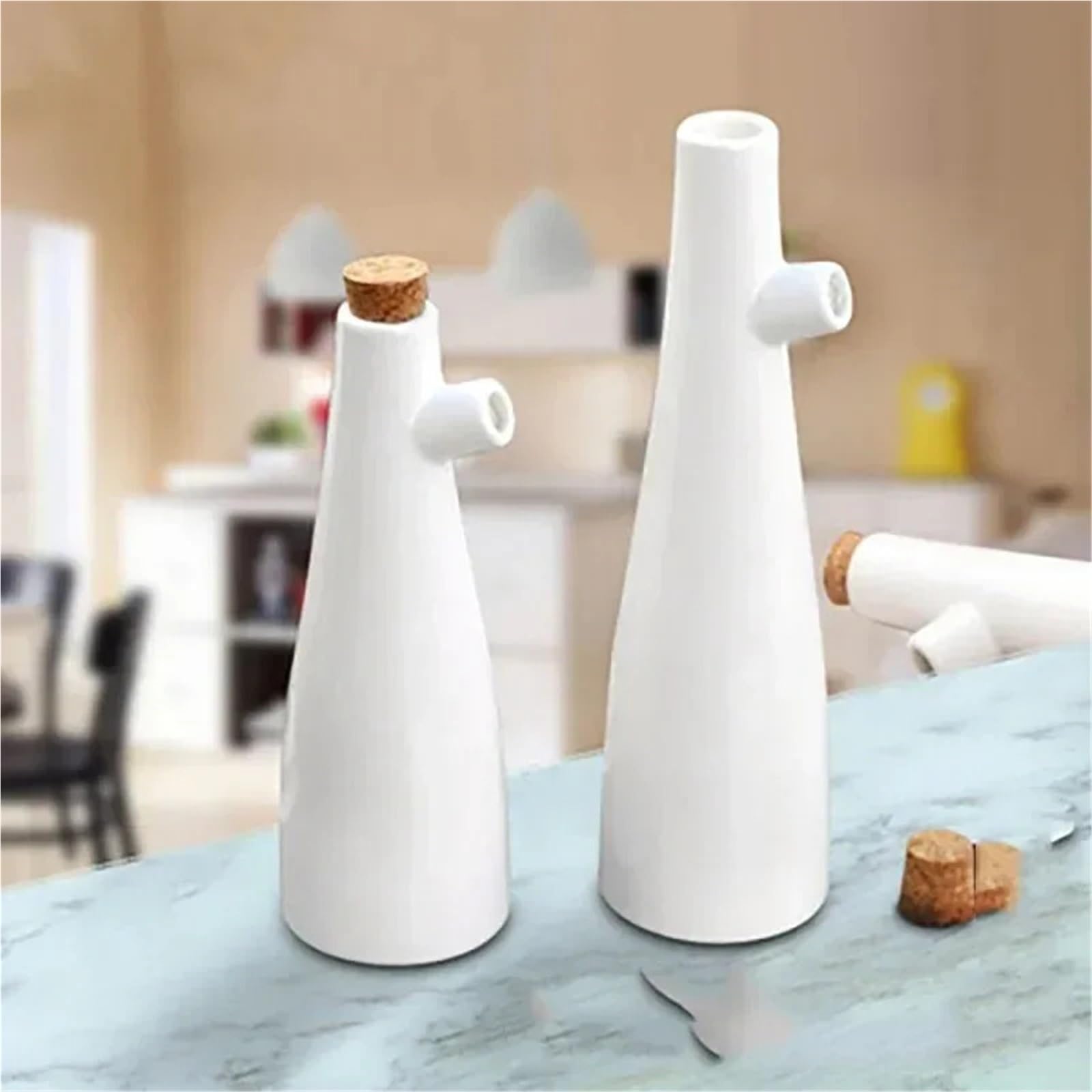 Keramische Olivenöl-Dispenserflasche Keramik Essig Porzellan Olivenöl Topf Sojasauce Flasche Gewürz Saucieren Küche Kochen Werkzeuge Lagerung Flaschen(250ml and 330ml)