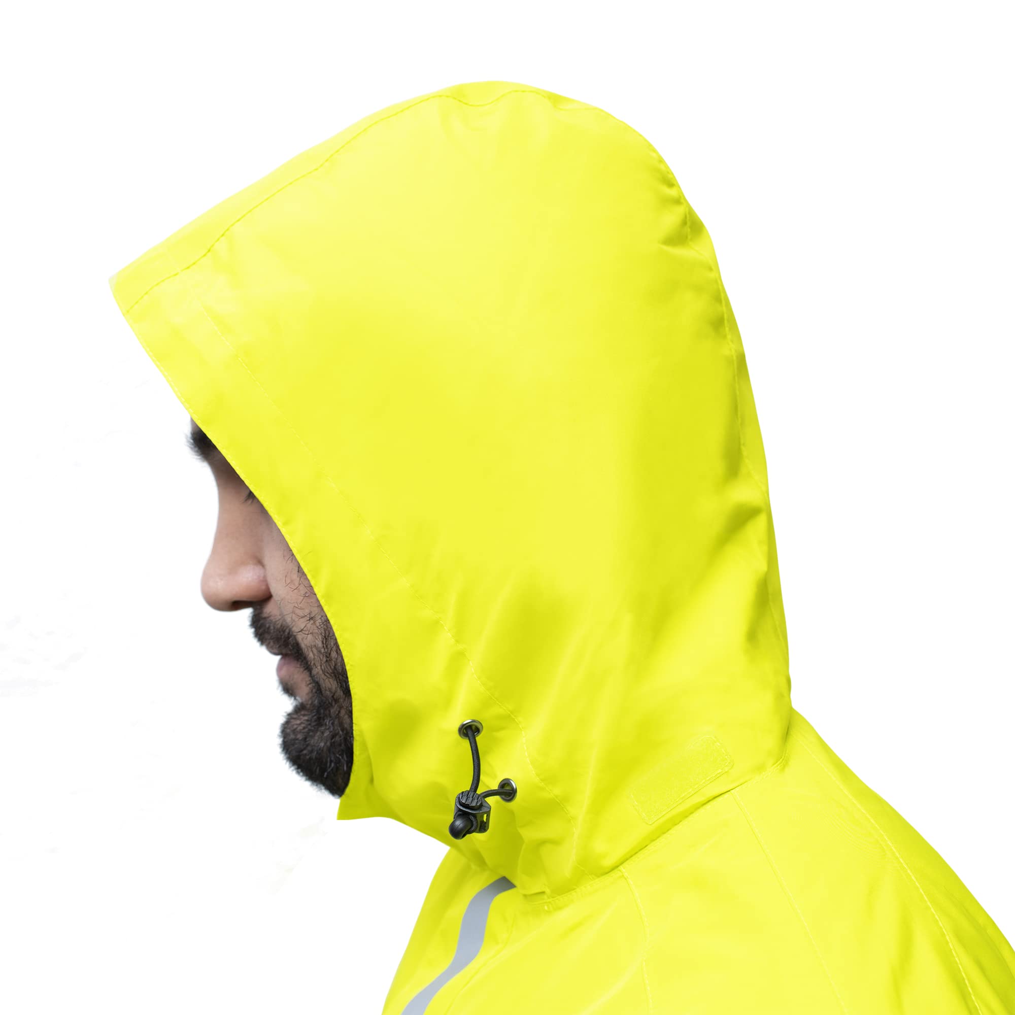 Rainrider Chubasquero para bicicleta, reflectante, impermeable, resistente al viento y transpirable, unisex para correr y senderismo