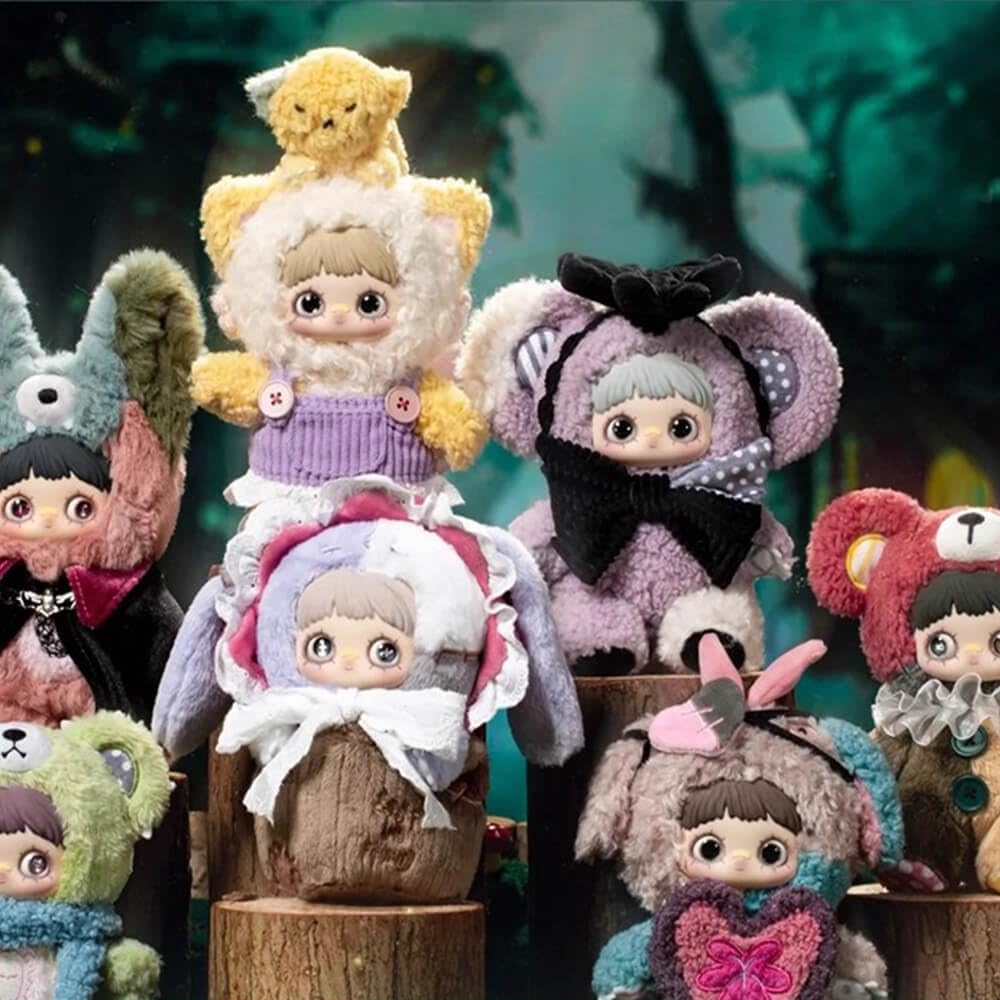 niannyyhouse Maymei Twin Secret Realm Series Plüschpuppe Blind Box, gefüllte Plüschtiere, Sammlerstück, Geschenke (1 Stück)