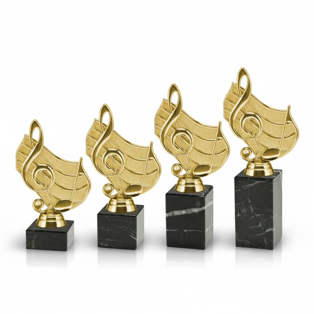Generico Trofeo Canto Musica – Coppa Premiazione per Concorsi Musicali, FantaSanremo, Gare di Canto, Scuole di Musica ed Eventi – Premio Artistico Elegante