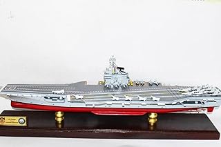 USS Ranger CV-61 Aircraft Carrier Model 36 inches,Navy,Scale Model,Mahogany,Forrestal Class