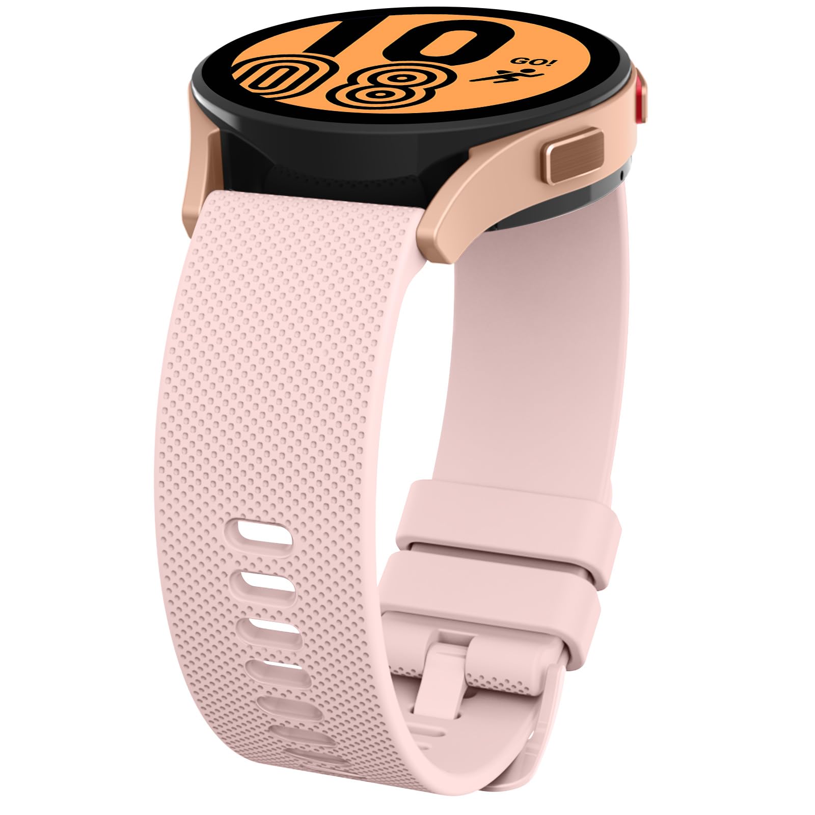 Garmin Compatible Watch Strap - 20mm Band for Forerunner 245/645 Music/55, Vivoactive 3 Music, Venu/Venu sq (Rose) - Image 3