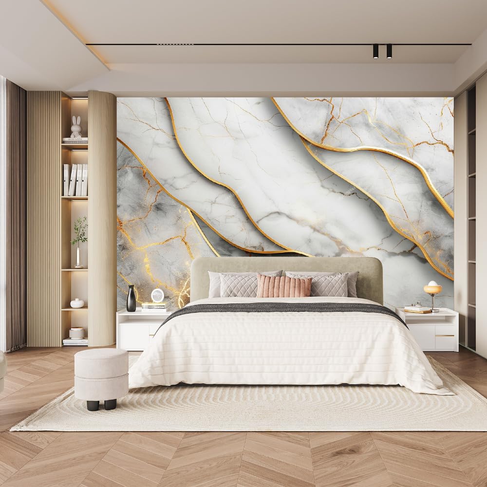 Papel Pintado Prepegado Efecto Mármol Multicolor H300 X L60 Cm Adhesivo De Pared Revestimiento Sticker Mural Decorativo 93202841