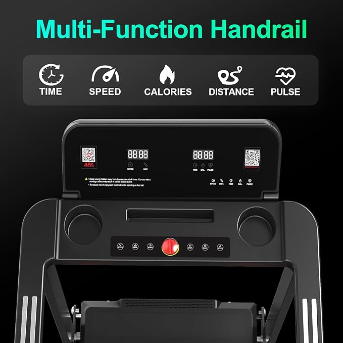 Caminadora Plegable Portátil para Casa, 300 lbs, 12 Programas miniatura 2