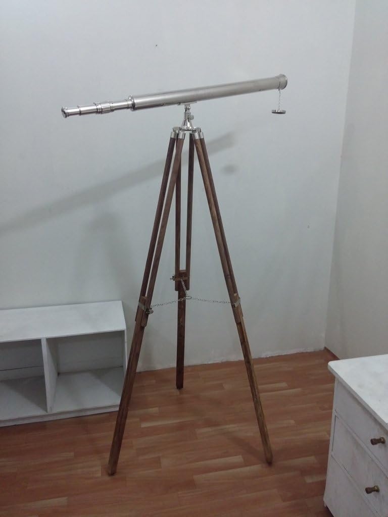 Nautical Brass Tripod Telescope, 39" Beautiful Handmade Item Rustic Vintage Home Decor Gifts
