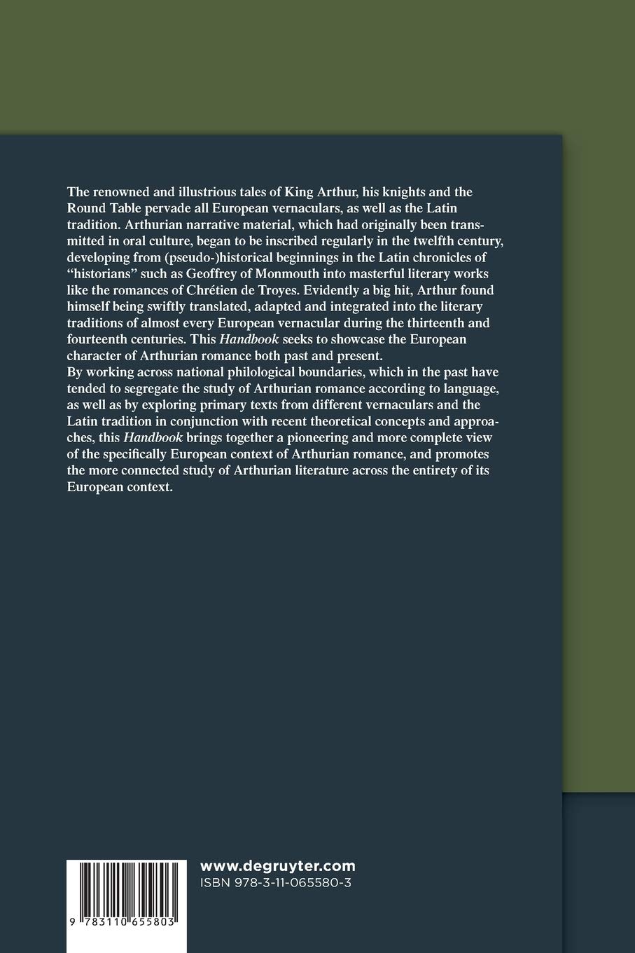 Handbook of Arthurian Romance: King Arthur's Court in Medieval European Literature (De Gruyter Reference)