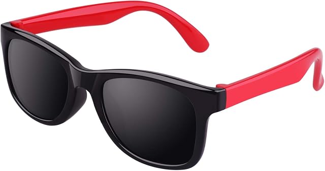 CGID Rubber Flexible Kids Polarized Sunglasses Glasses for Baby and Children Age 3-5,K25