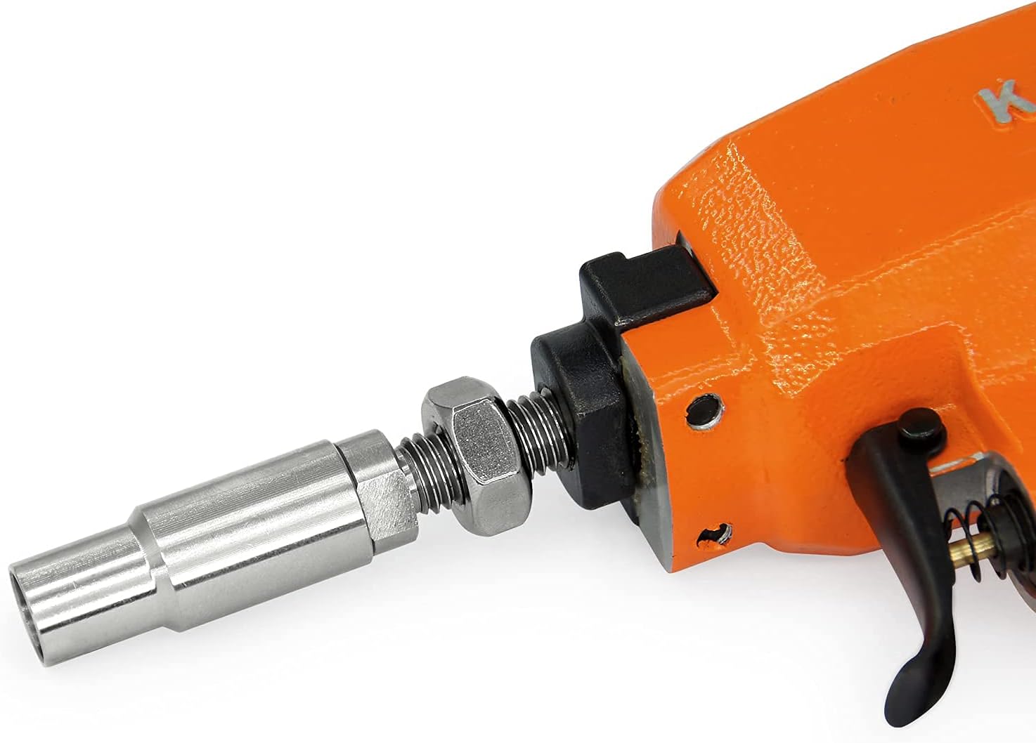 KAMSIN Pneumatic Decorative Nailer 9.60-20.30mm (3/8-Inch to 3/4-inch) Head Diameter Air Power Tack Nail Gun Finish Nailer Deco Tacks Gun for Upholstering, Sofa Leather, Furniture (0960 Deco Nailer) - - 