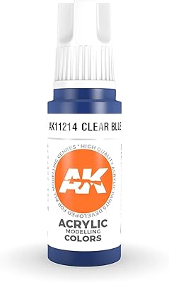 AK-Interactive 3rd Gen Acrylic Clear Blue 17ml 11214 - Model Building Paints and Tools # AK1214