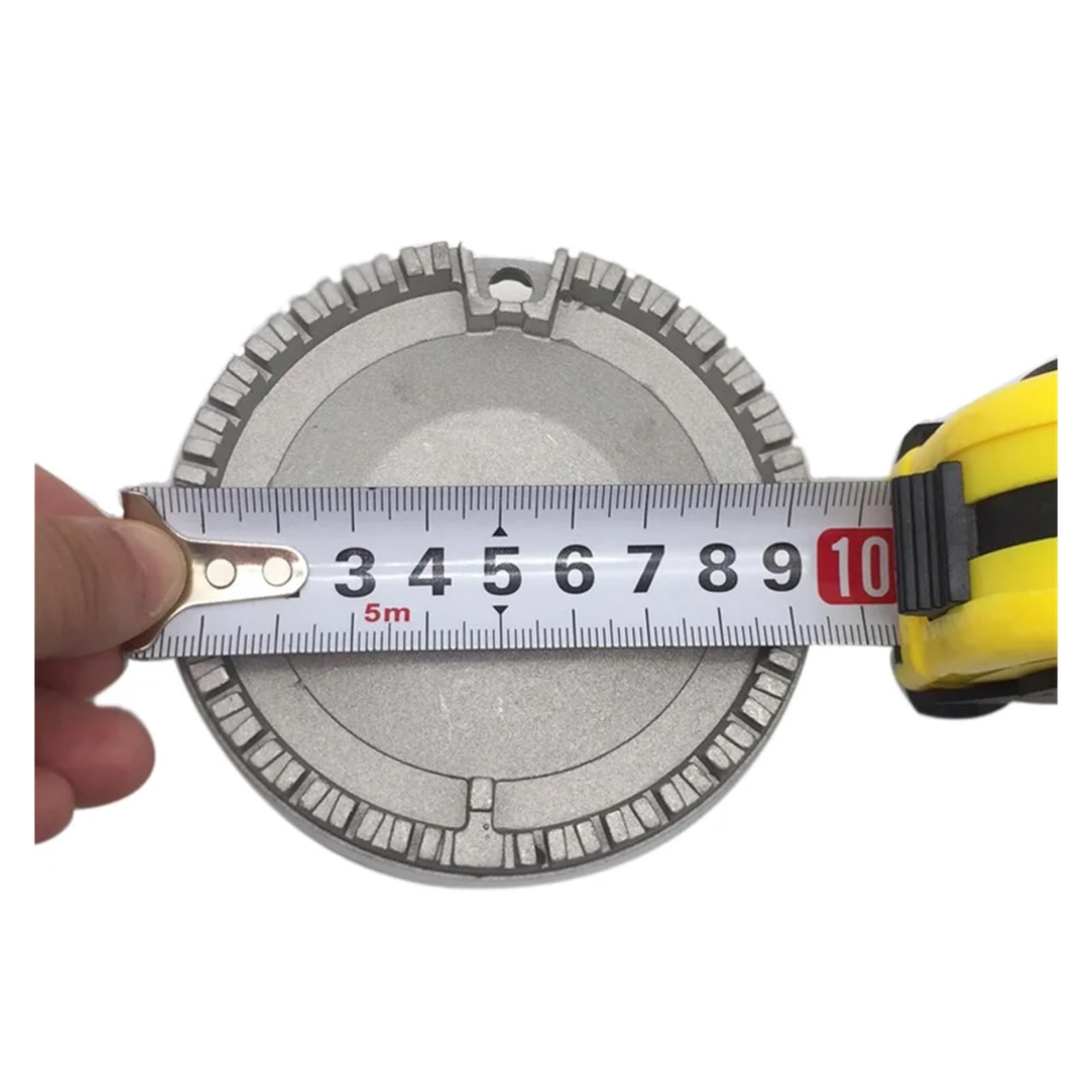 Bruciatore rapido in alluminio pressofuso da 1 pezzo, diametro 100 mm, con base e supporto