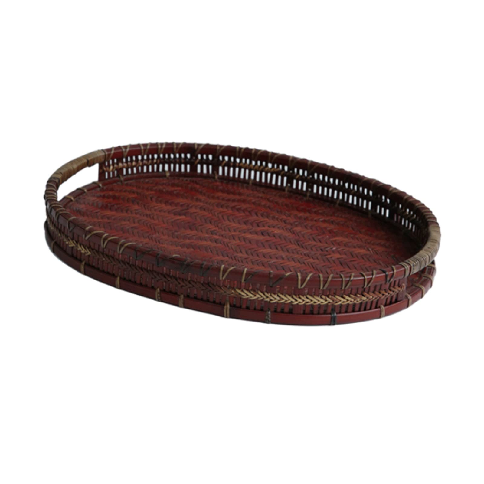 Plateau table basse ovale RWRAPS grand modèle pour collation et apéritif