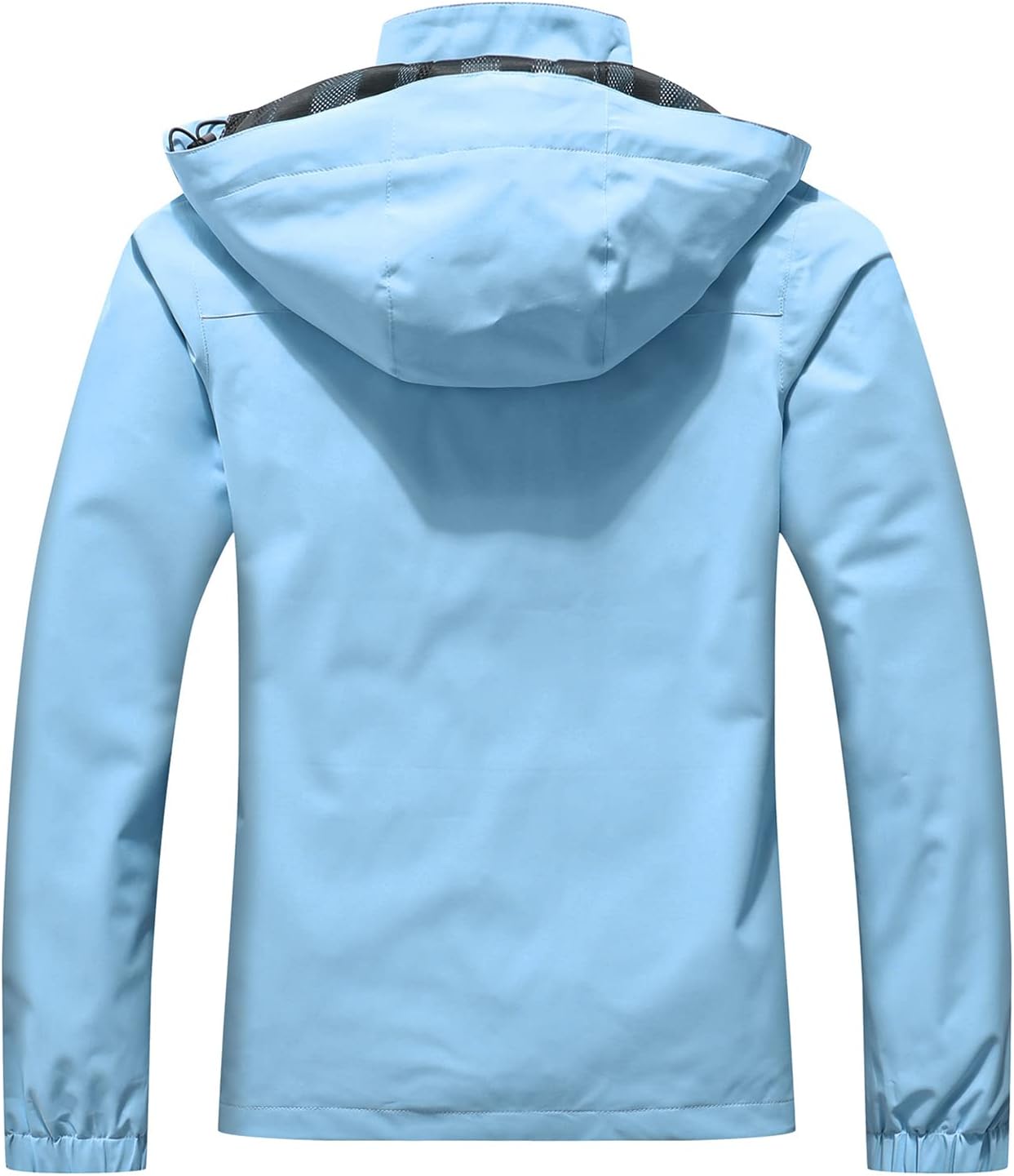 MOERDENG Women's Waterproof Rain Jacket Lightweight Raincoat Hooded Hiking Jacket Softshell Windbreaker - Image 2