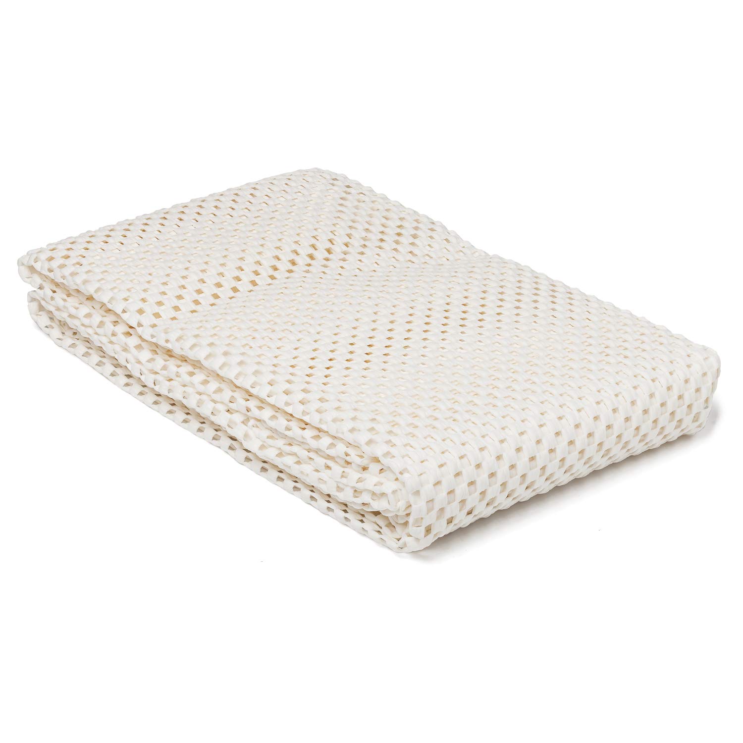 Nevlers 6'x9' White Under Rug Non Slip Pad | PVC Foam Non Slip Rug Pad & Carpet Pad | Customizable Open Weave Anti Slip Rug Grips Design| Anti Skid Rug Gripper for Hardwood Floors & Other Surfaces