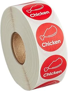 1000 Stickers/Roll Chicken Permanent 1 Inch Label Sticker