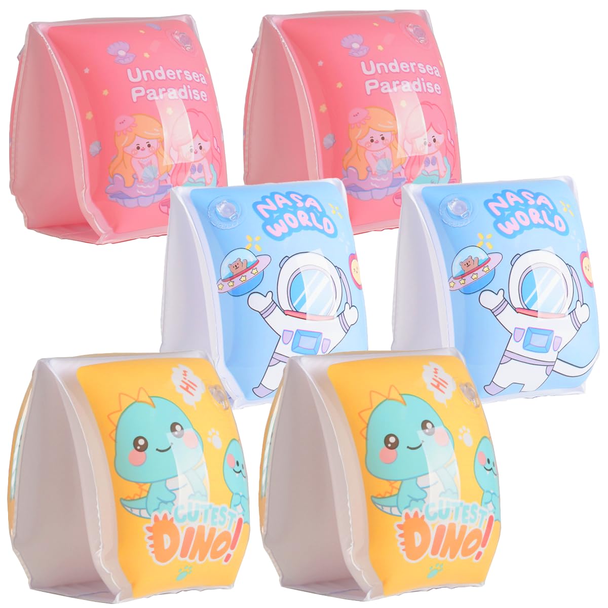 Arm Bands for Kids, Swimming Armbands Kids Arm Bands 1-2 Years, 2-3 Years, 3-4 Years, 5-6 Year Old, Soft Durable Armbands for Toddlers Baby Childrens, Pool Swim Floats for Swim Training Learning
