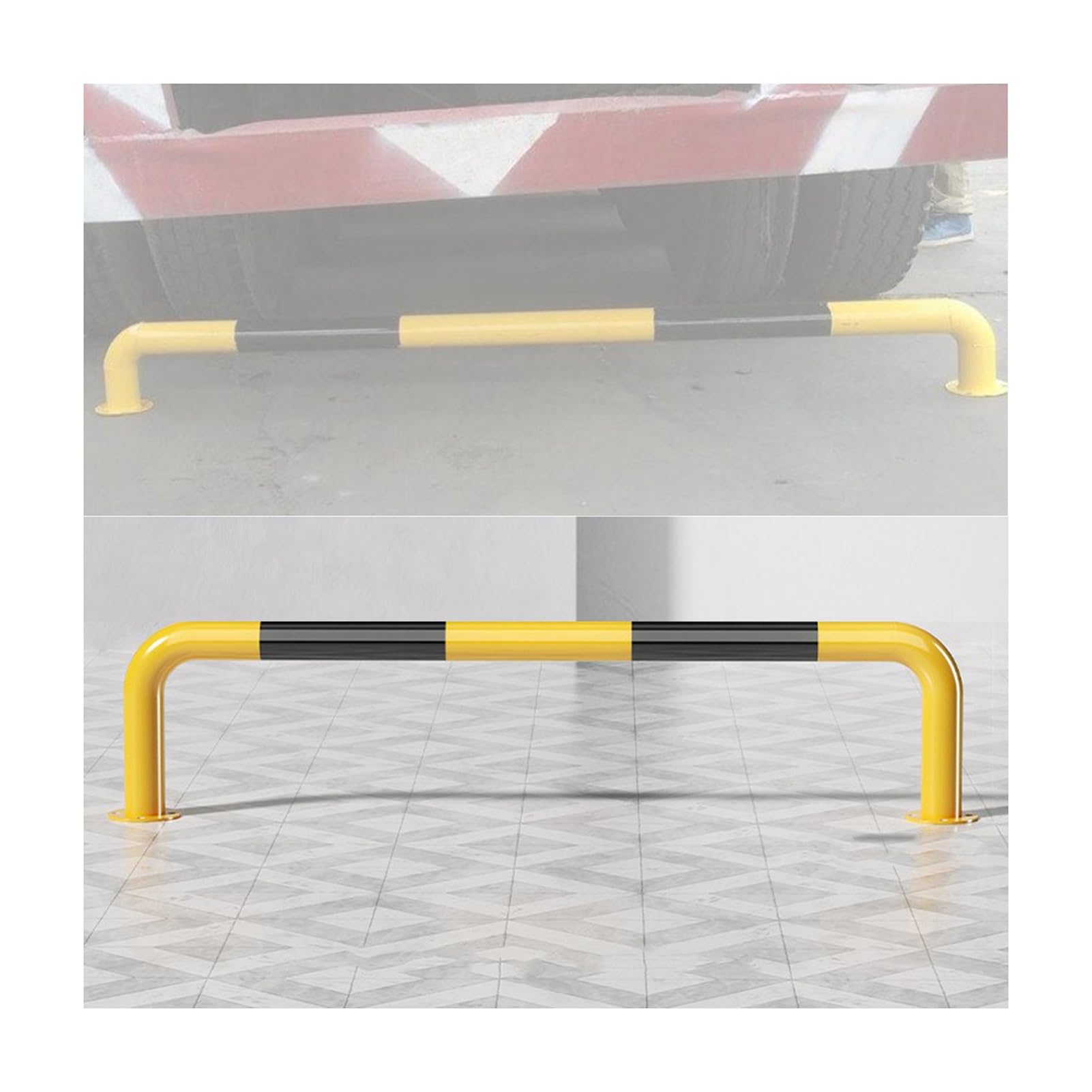 Garde-corps en forme de U acier protection trottoir et zone logistique